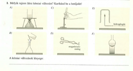 anyagok tulajdonságai és változása